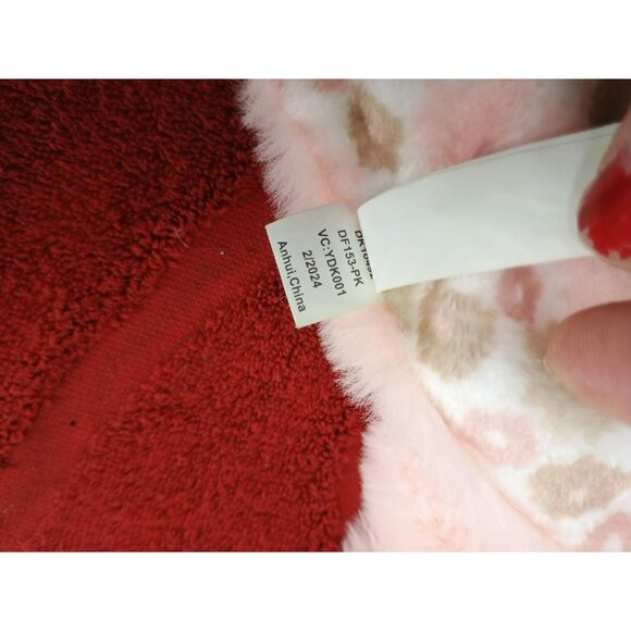 Dream Gro Teddy Bear Lovey Security Blanket Teether Sensory Toys Pink Brown - Picture 7 of 9